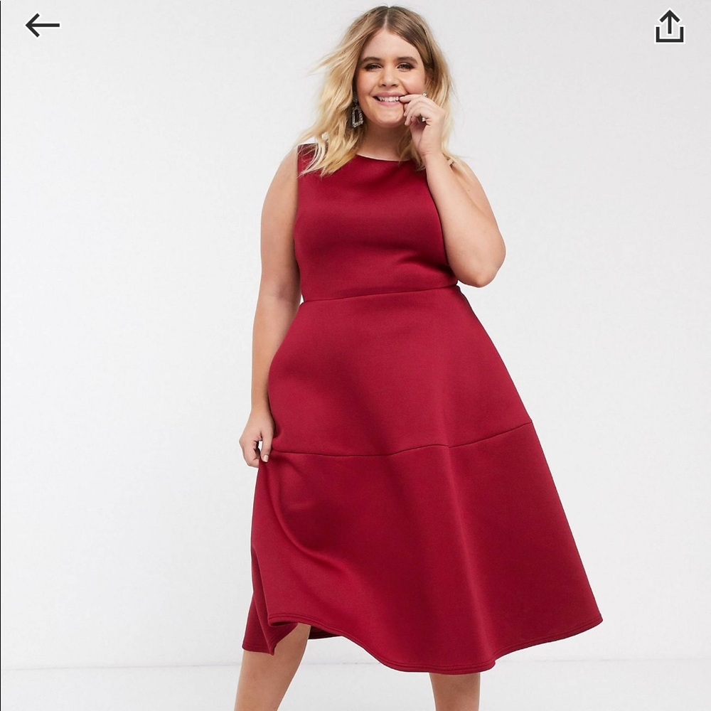 ASOS Curve scuba dress